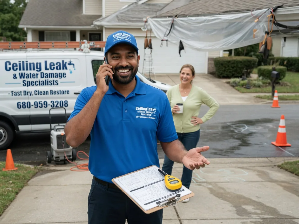 Ceiling Leak Cleanup Ney, OH FAQs